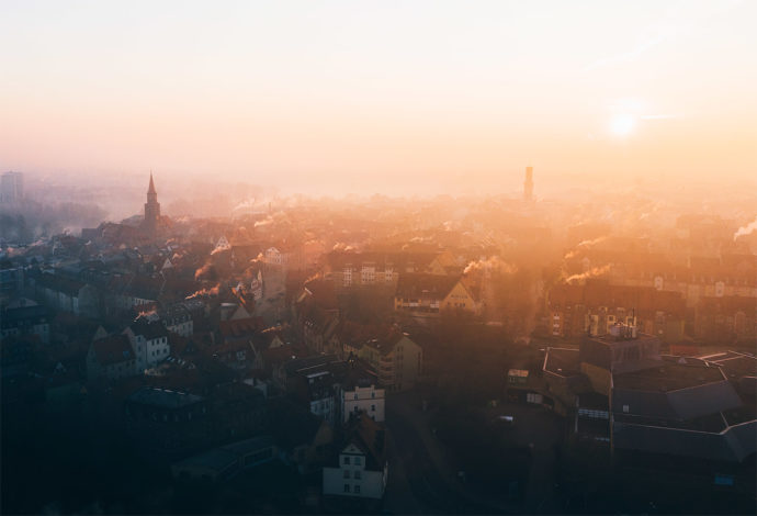 Fürth Altstadt Sonnenaufgang