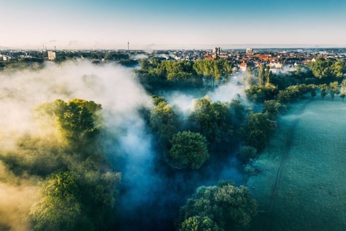 Flussdreieck Fürth Nebel
