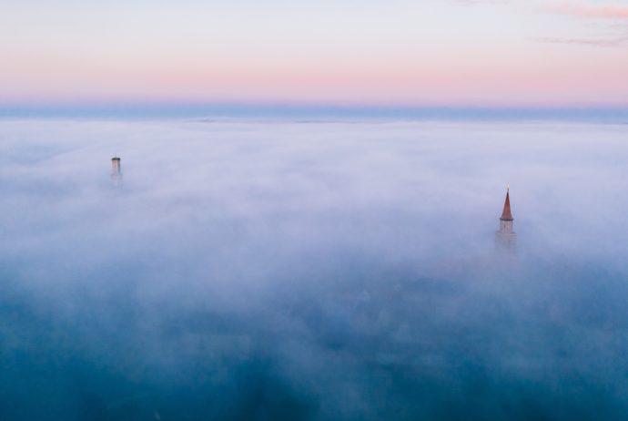 Fürth im Nebel