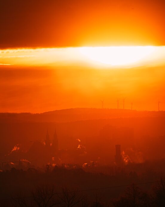 Sonnenaufgang Fürth und Nürnberg, Lorenzkirche, Rathaus